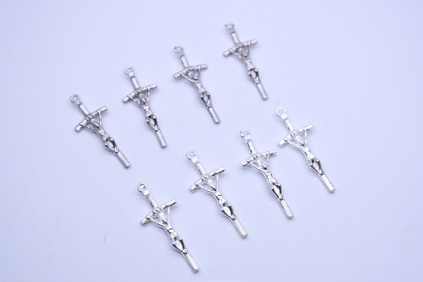 古银 1.9*4.8cm 麻杆十字架