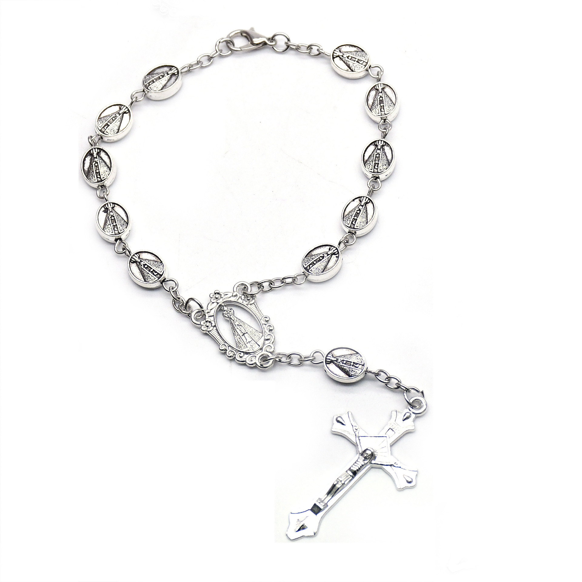复古法蒂玛念珠手链十字架手串手环 bracelet