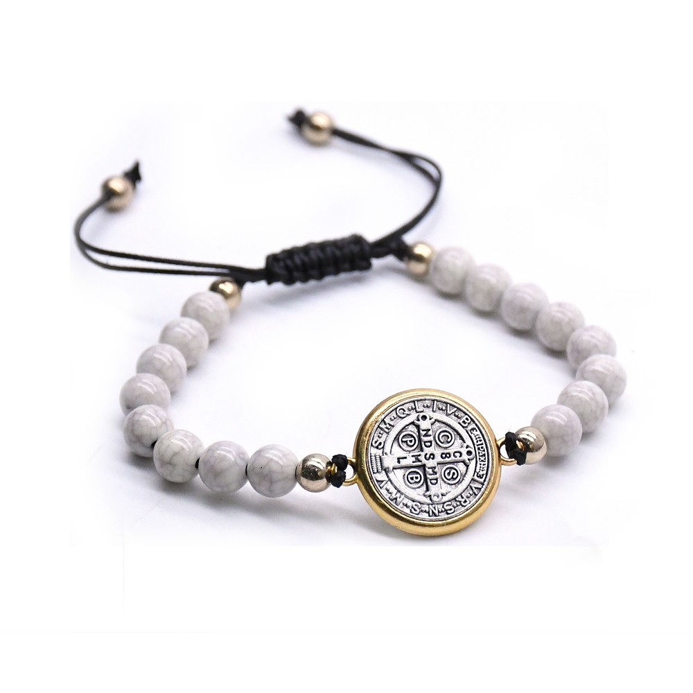 圣本笃念珠念松石串珠手链手串手环Rosary bracelet