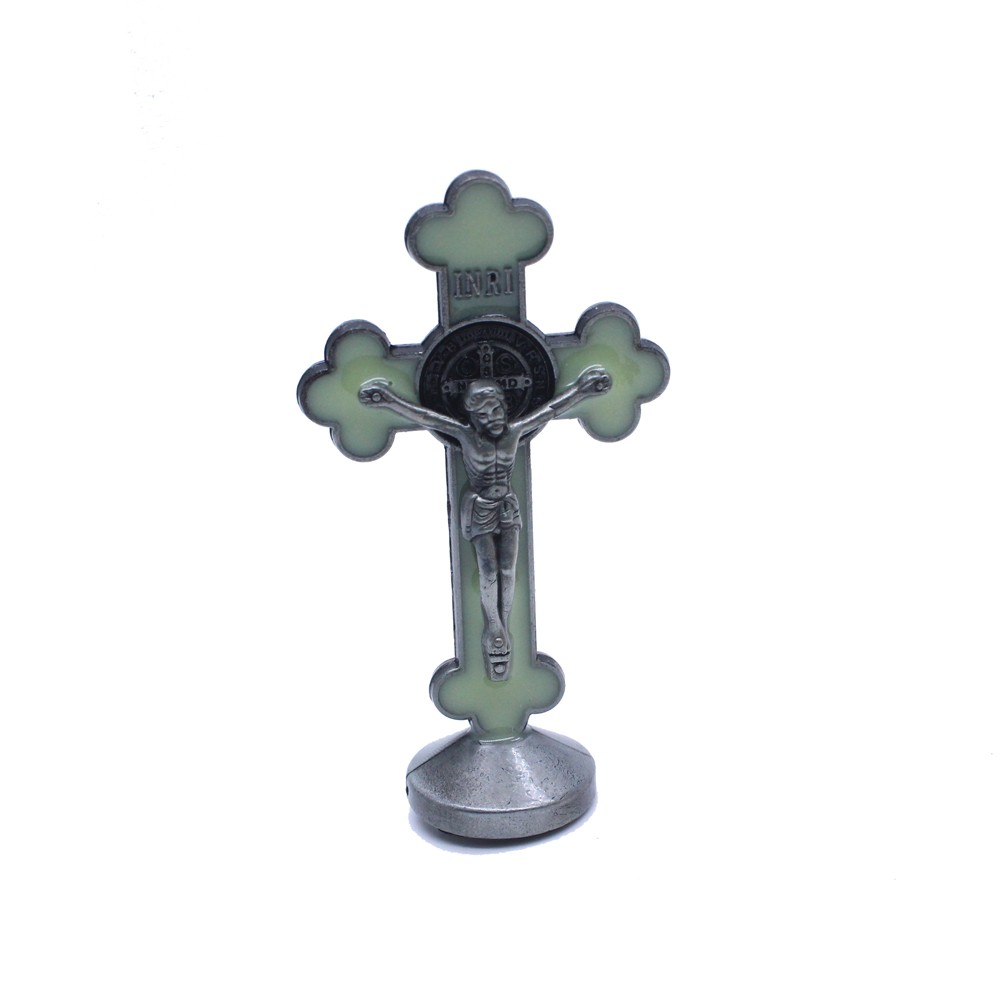 古锡+夜光）需大量定做4.2*8cm 滴油十字架摆件办公室家用饰品