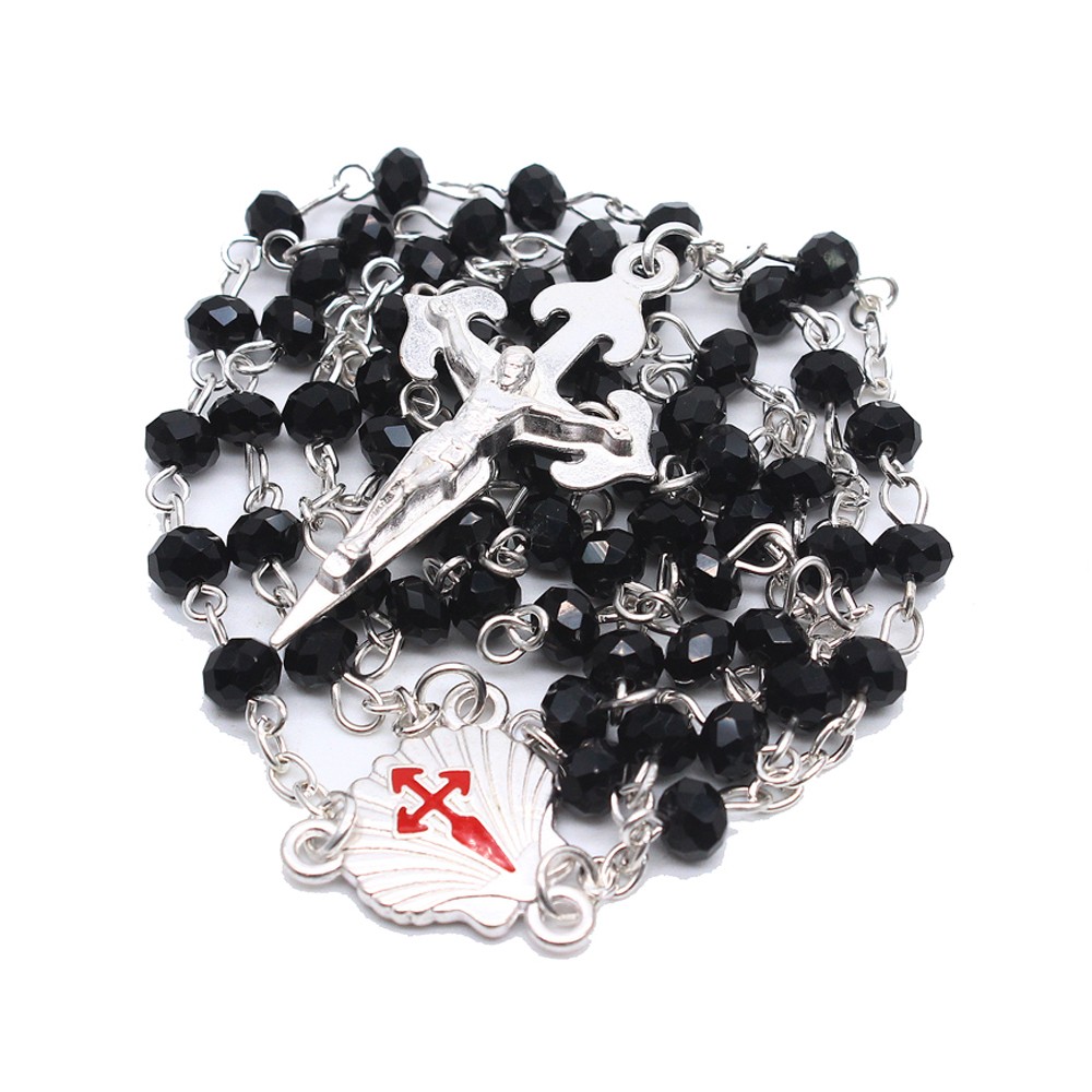 4*6mm 水晶念珠项链圣地亚哥SANTIAG Rosary 串珠